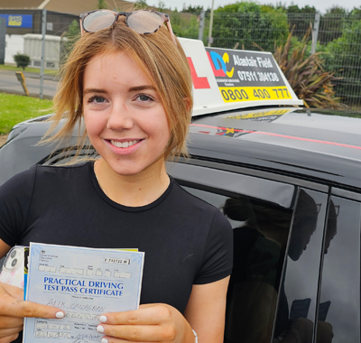 Alix passed 1st time in Inverness